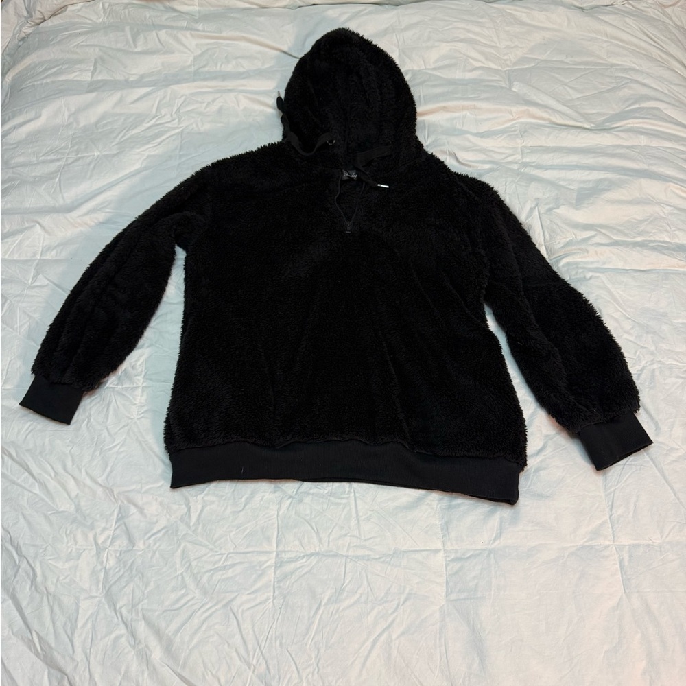 Cozy Black Teddy Jacket